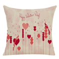 thumbnail image 3 of Juego de 4 fundas de almohada para el día de San Valentín, 18 x 18, decoración de granja primaveral, amor rojo, 3 of 4