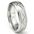 thumbnail image 1 of Andrea Jewelers Cobalt Xf Chrome 8MM Diamond Cut Newport Wedding Band Ring Sz 11.0, 1 of 4
