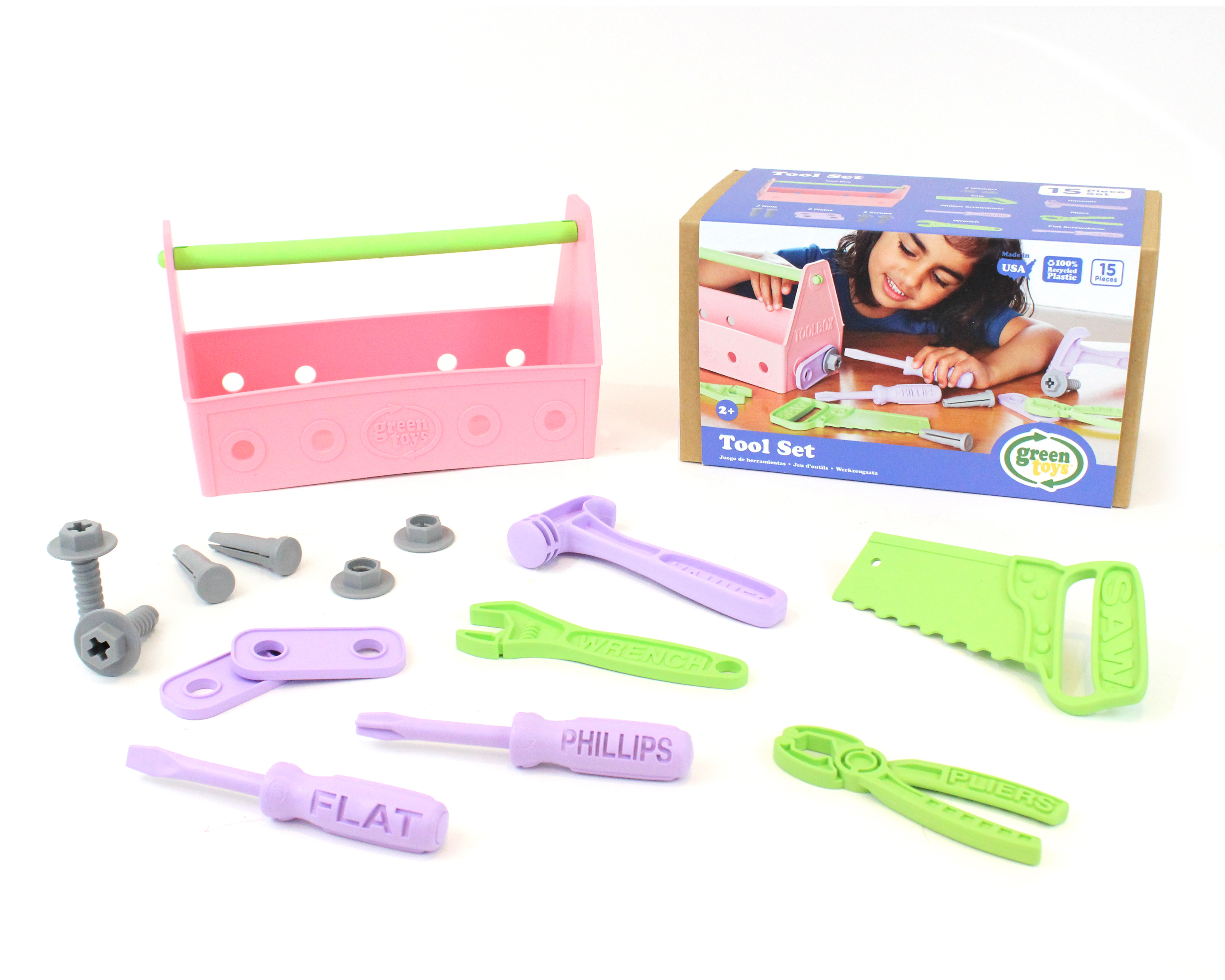 Green Toys Tool Set - Pink