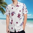 thumbnail image 5 of High Quality Hawaiian Shirts for Men Short Sleeve Aloha Beach Shirt Floral Summer Casual Button Down Shirts Blouses 3BA5OI, 5 of 7