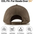 thumbnail image 2 of oversize baseball cap xxl big head hats for men large dad hats high crown structured cap adjustable 22"-25.5", 2 of 6