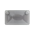 1PC Universal Motorcycle Bubble Tinted License Plate Cover Bug Shield Plastic
