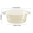 thumbnail image 3 of LiUMX 3-Size Thickened Transparent Plastic Wash Basin - Large Capacity Bathroom Sink for Household, Dorm & Travel (Gray/Green/Coffee) - Space-Saving Hanging Design, Multi-Use Storage (10.4"-13.4"), 3 of 5