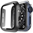 thumbnail image 1 of TAURI Paquete de 2 Estuches Rígidos Compatibles con Apple Watch Series 3/2/1 42mm Protector de Pantalla de Vidrio Templado 9H Incorporado Parachoques Delgado Cubierta Protectora Completa Sensible al T, 1 of 4
