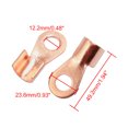 thumbnail image 2 of Unique Bargains 4pcs 300A Copper Ring Terminals Lug Non-Insulated Battery Cable Connector, 2 of 2