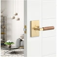 thumbnail image 6 of Sure-Loc LV102 FBL GRIP-WN Levanto Privacy Door Lever Set - Flat Black / Walnut, 6 of 7