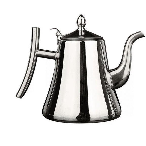 Clearance Under $9.9! 1Pc Stainless Tea Kettle with Filter and Spout (A, Silver)
