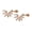 Rose gold, variant on Cute Sun Flower Sterling Silver CZ Tragus Helix Stud Earrings A1725-Silver