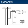 thumbnail image 3 of Inteprter Interruptor de luz, botón de Control, Sensor a prueba de agua controlable, práctico, instalación práctica, controlador de lámpara, Conjuntos de muebles de dormitorio, 3 of 6
