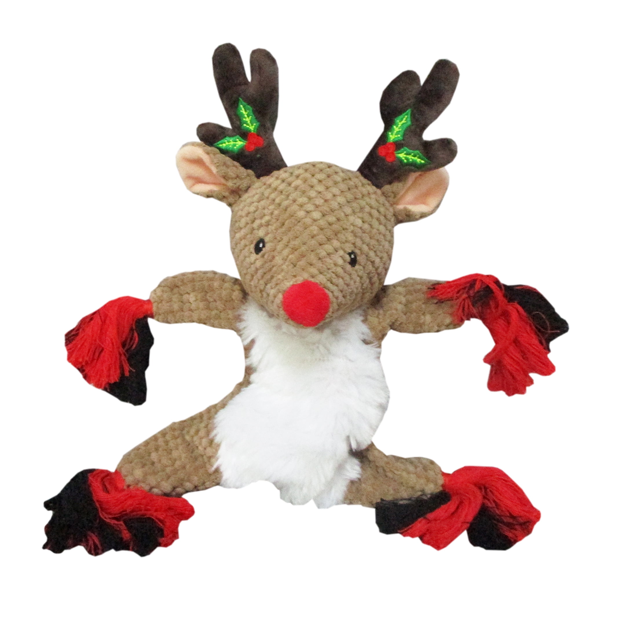 Vibrant Life Dog Toys  Moose Rug Plush, Durable rope, Medium Pet Toy