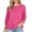 Hot Pink plus size fall sweater a1, variant on Fall Winter Plus Size Knitted Tops for Women 3/4 Sleeve Casual Pullover Boho Loose Fit Solid Comfy Blouses Trendy Work Outfits Cold Weather Layering, Gray 3XL