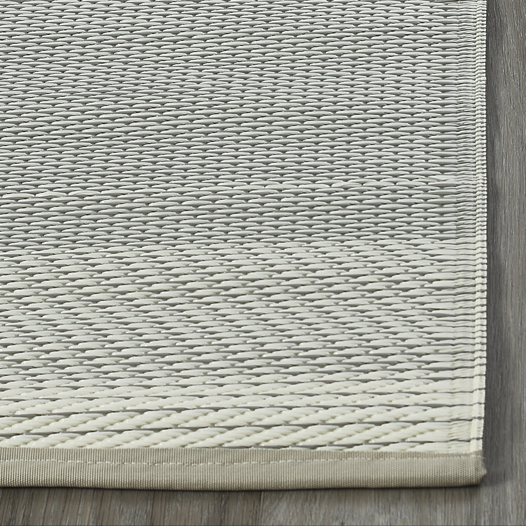Fab Habitat Neutral Ombre Outdoor Rug - Waterproof, Fade Resistant, Crease-Free, Reversible - Premium Recycled Plastic - Patio Porch Balcony Deck - Big Sur Ash - 8x10 ft