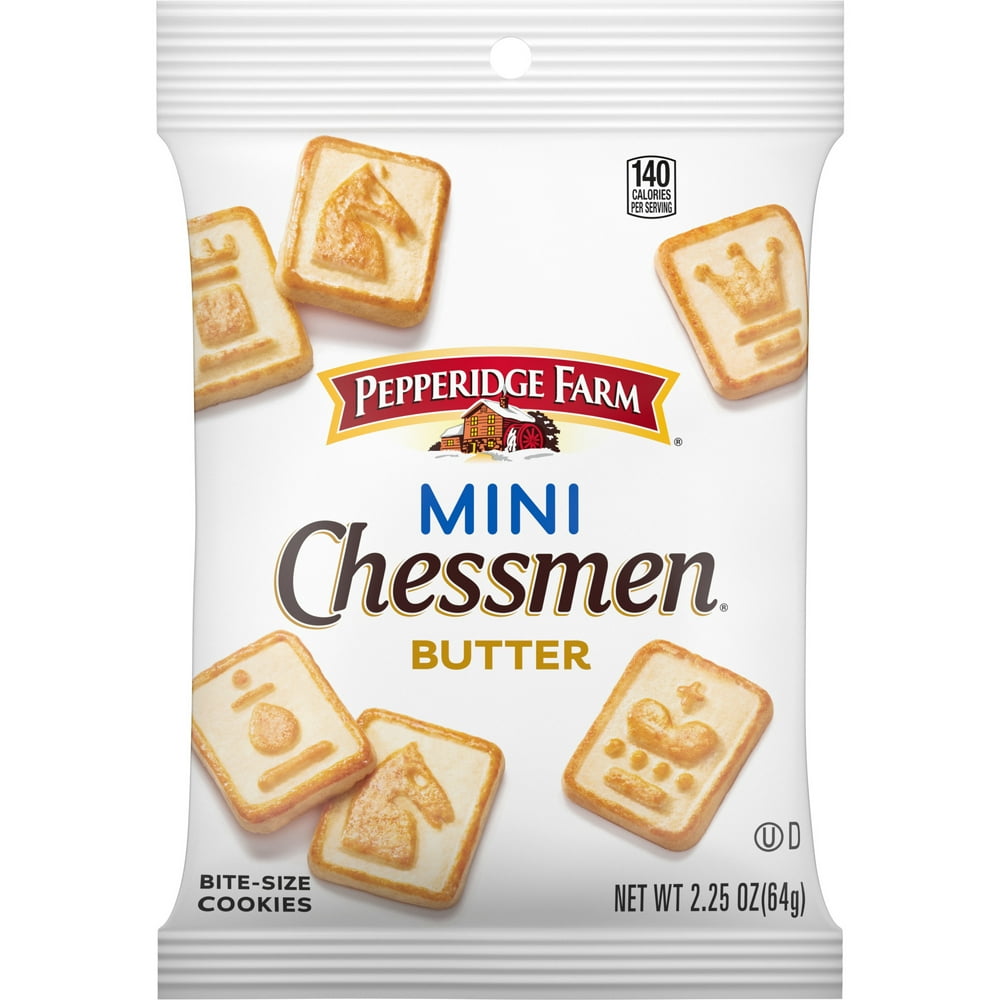 Pepperidge Farm Chessmen Minis Butter Cookies, 2.25 oz. Snack Pack