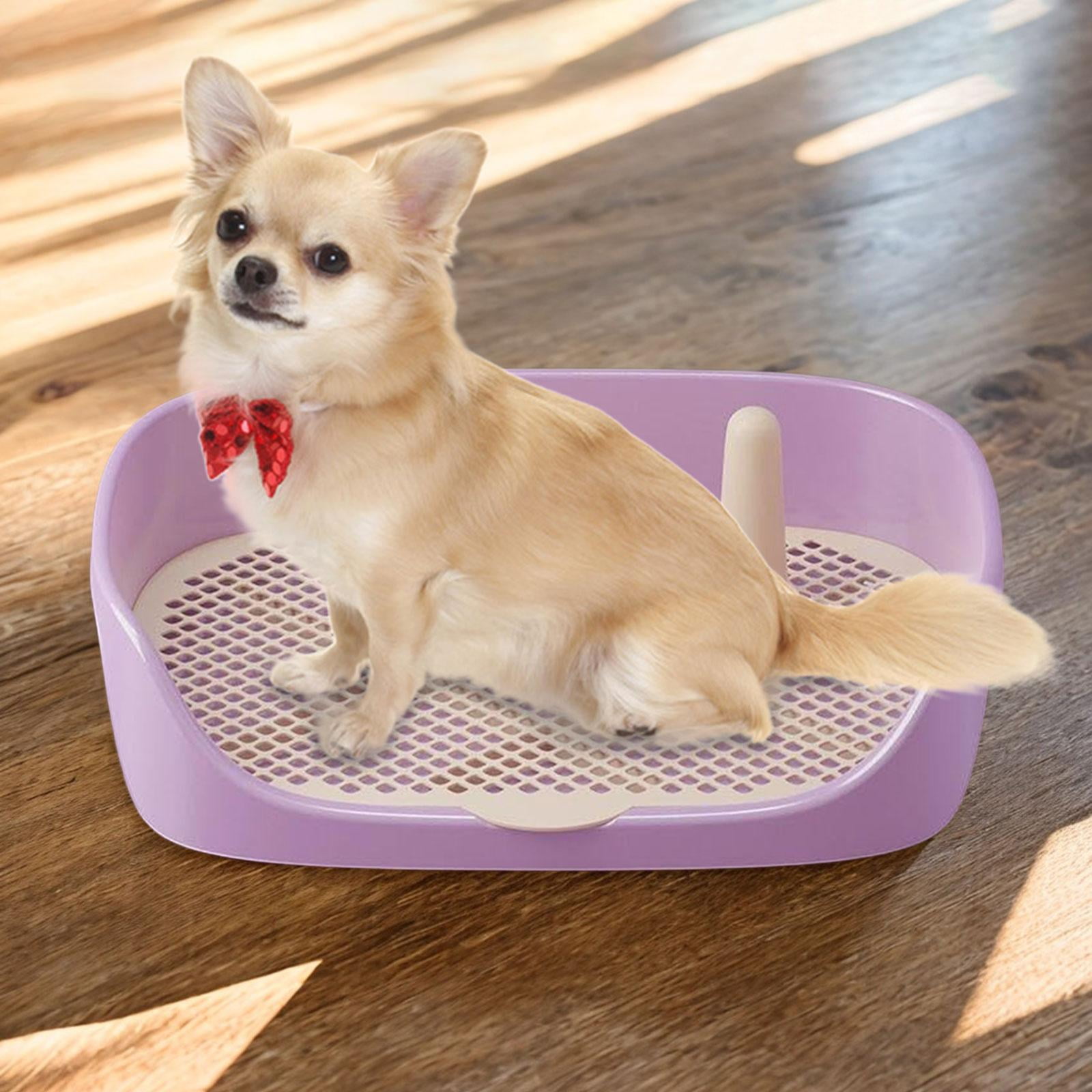 Dog Toilet Training Potty Tray Training Pad Toilet Pee Pad Holder Apartment Loo Pets Supplies Pans Pet Potty Trainer for Other Pets 48x37x13cm