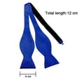 thumbnail image 5 of Bow Ties for Men - Silk Self-Tie Bow Tie for Tuxedo & Wedding,Royal blue, 5 of 8