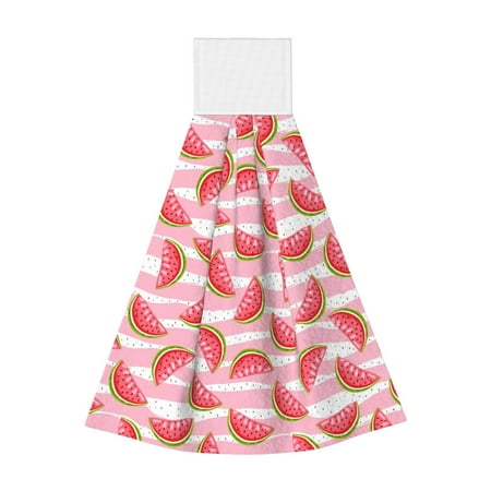 

Wukai Sweet Watermelon Print Kitchen Towels Quick Dry Washcloths Coral Velvet Dishtowels Multipurpose Reusable Cloths Soft Tea Absorbent Cleaning Cloths