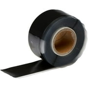 Fast Seal Self-Sealing & Self-Fusing Silicone Tape - Black, 1" X 10'
