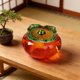 thumbnail image 4 of Nail Cup Gradient Color Covered Container Cup Liquid Wash Pen Glass Jewelry Box Persimmon Jewelry Box, 4 of 5