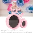 thumbnail image 4 of Baby  Photo Frame, Bicycle Shaped Black Velvet Back Shiny Sturdy Baby Photo Frame Beautiful  for Desktop Display, 4 of 8