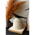 thumbnail image 3 of SET OF TWO CLAY CANISTERS WITH WOODEN BIRD HANDLES, 3 of 8