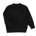 thumbnail image 4 of CAICJ98 Girls Long Sleeve Sweaters Kids Casual Crew Neck Sweaters for Girls Cute Fall Winter Clothes Pullover Tops Black,7-8 Years, 4 of 4