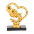 thumbnail image 2 of Escultura de resina Colco Apretón de manos Dorado 19,5x10x20 cm, 2 of 7