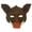 Brown, variant on Half Face Wild Boar Mask,Realistic Wild Boar Head Mask,Funny Animal Head Masks for Halloween Christmas Role-Play Party
