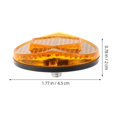 thumbnail image 2 of OULII 10Pcs Rear Bike Reflectors Orange Plastic Round Reflectors for Motorcycle Trailer Night Safety, 2 of 8