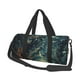 thumbnail image 1 of Fotbe Enchanted Forest Skull Path Bolsa Deportiva de Lona Plegable con Estampado, Bolsa de Gimnasio con Bolsillo Seco/Húmedo, Bolsa de Viaje Ultraligera de Gran Capacidad, 1 of 6
