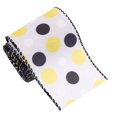 thumbnail image 3 of Bee Ribbon Wired Edge Ribbon Dot Wreath Ribbon For Bow Wrapping Making Crafts Easter Decorations Bee Themed Party Supplies, 3 of 9