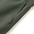 thumbnail image 6 of Men's Joggers Cargo Work Pants, Elastic Waist Drawstring Straight Leg, Quick Dry Lightweight Stretchy Multi-Pocket, Casual Hiking Running Athletic Daily | AKLJWH,Army Green L, 6 of 9