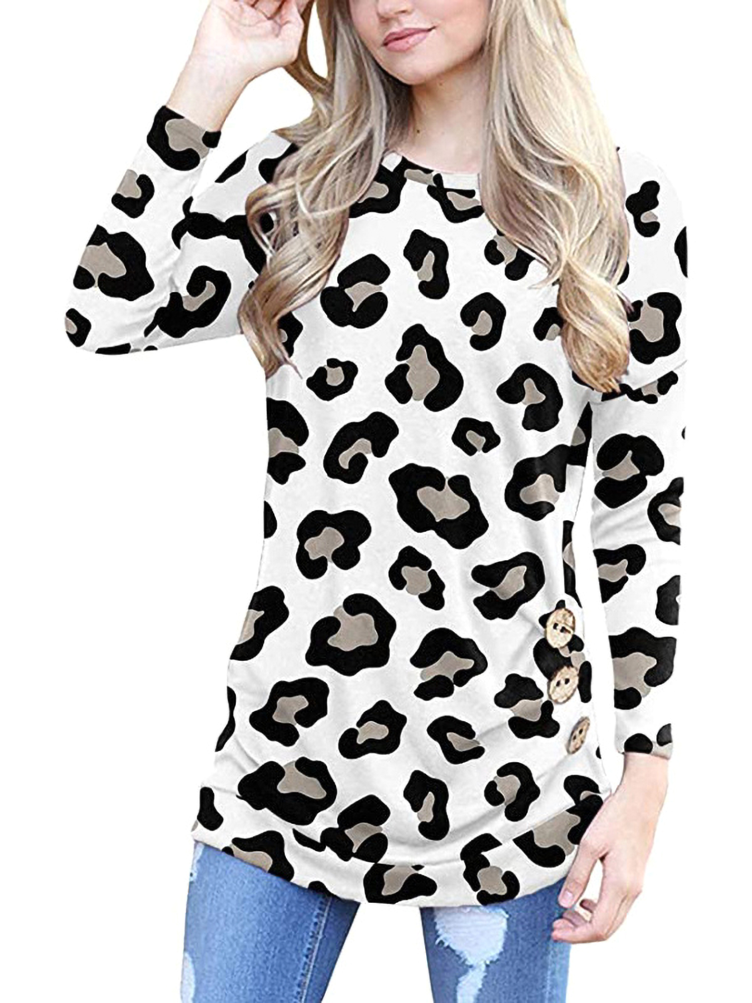 cute animal print tops