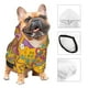 thumbnail image 3 of Fotbe Peace Love and Dove Flower Power Sudadera con Estampado para Perros Pequeños – Suéter con Capucha para Mascotas, Tela Suave de Forro Polar con Bolsillo-X-Small, 3 of 7