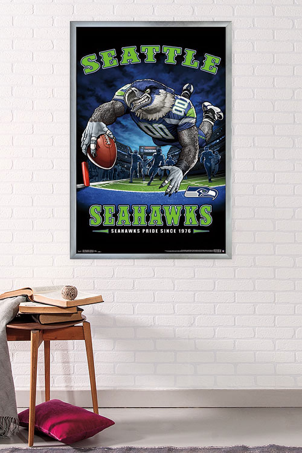 NFL Seattle Seahawks - End Zone 17 Wall Poster, 22.375" x 34", Framed