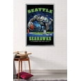 thumbnail image 2 of NFL Seattle Seahawks - End Zone 17 Wall Poster, 22.375" x 34", Framed, 2 of 2