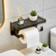 thumbnail image 1 of No Drill Bathroom Toilet Paper Holders with Shelf Acrylic and Aluminum Wall Mounted Tissue Roll Holders for Bathroom Storage, 1 of 6