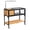 Indoor-Yellow/Black, variant on Tortoise Habitat Enclosure On Wheels Large Wooden 2-Tier Tortoise House with Storage Shelf Indoor Reptile Cage with Leakproof Tray