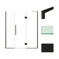 thumbnail image 3 of Transolid Ehtf69277610c-T Elizabeth 76" High X 69" Wide Hinged Semi Frameless Shower Door, 3 of 7