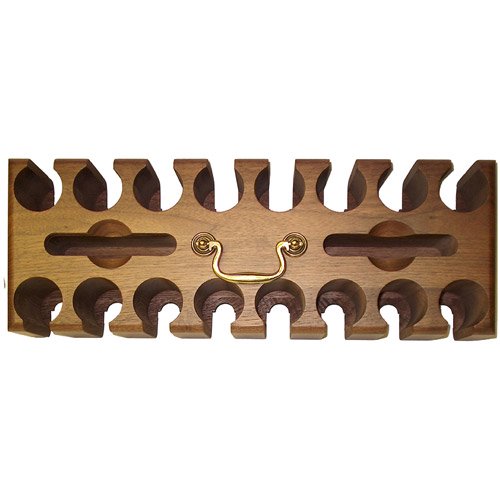 Drueke Walnut Poker Chip Rack, 400 Capacity