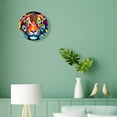 thumbnail image 4 of 10 Inch Wall Clock Battery Operated Silent Clock Decorative for Office, Kitchen, Outdoor, Living Room，Colorful Tiger Head Beautiful Art, 4 of 4