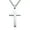 silver, variant on Christian Cross Necklace Jesus Single Titanium Stainless Steel Gold Silver Black-black