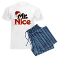 thumbnail image 6 of CafePress - Christmas Mr Nice Men's Light Pajamas - Men's Light Loose Fit Cotton Pajama Set, 6 of 7