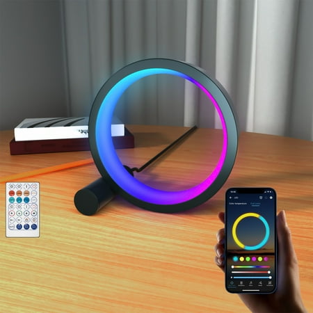 

6 Inch RGB Color Pickup Light Computer Desktop Bedroom Led Voice Controlled Music Smart Light Decorative Atmosphere Light Official Cute Panda Plush Adorable Interactive Toy 823T 9261