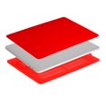 thumbnail image 4 of Mosiso 2 in 1 MacBook Pro 13 inch Case A2159/A1989/A1706/A1708, Plastic Hard Shell Case&Keyboard Cover for New Macbook Pro 13" with/without Touch Bar, Red, 4 of 7