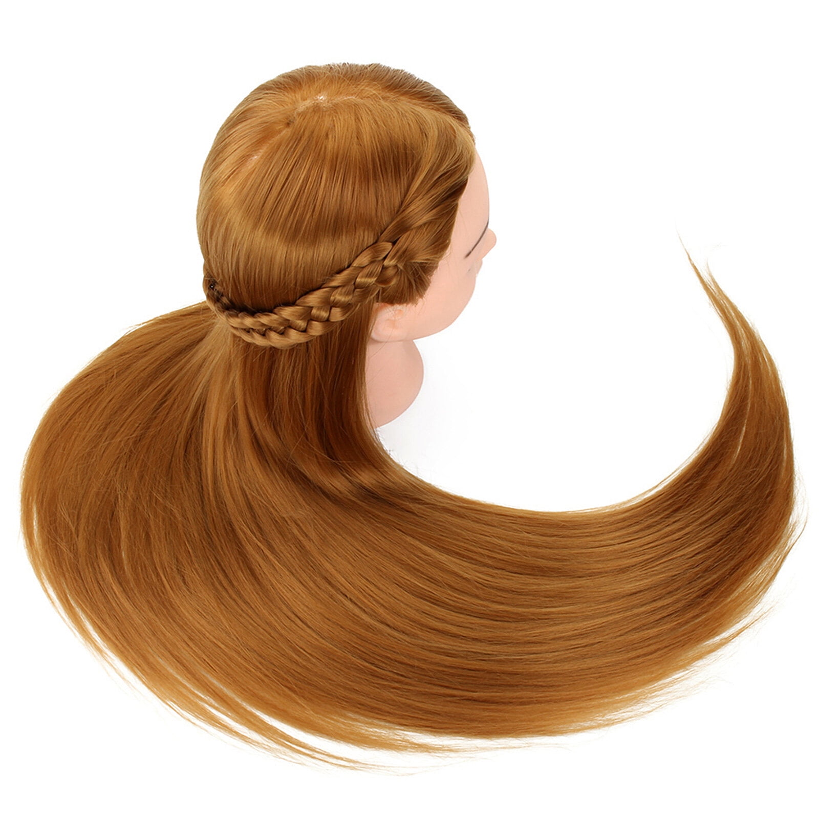 Cosmetology Mannequin Head Hair Styling Head Manikin Doll Head (Golden)