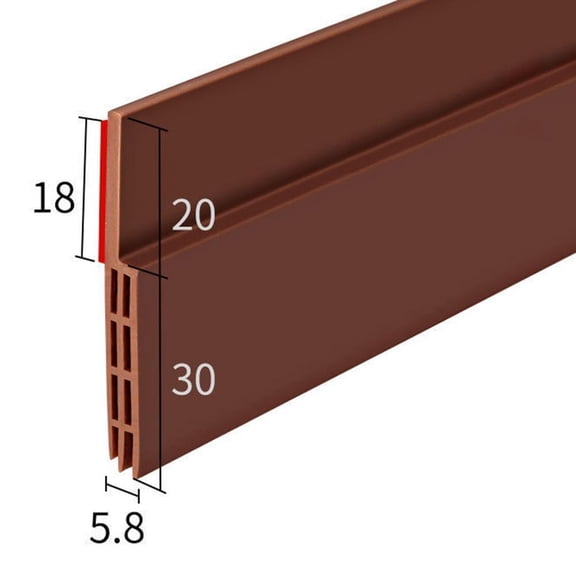Adjustable Door Sweep Seal: Silicone Draft Stopper for Noise & Weather