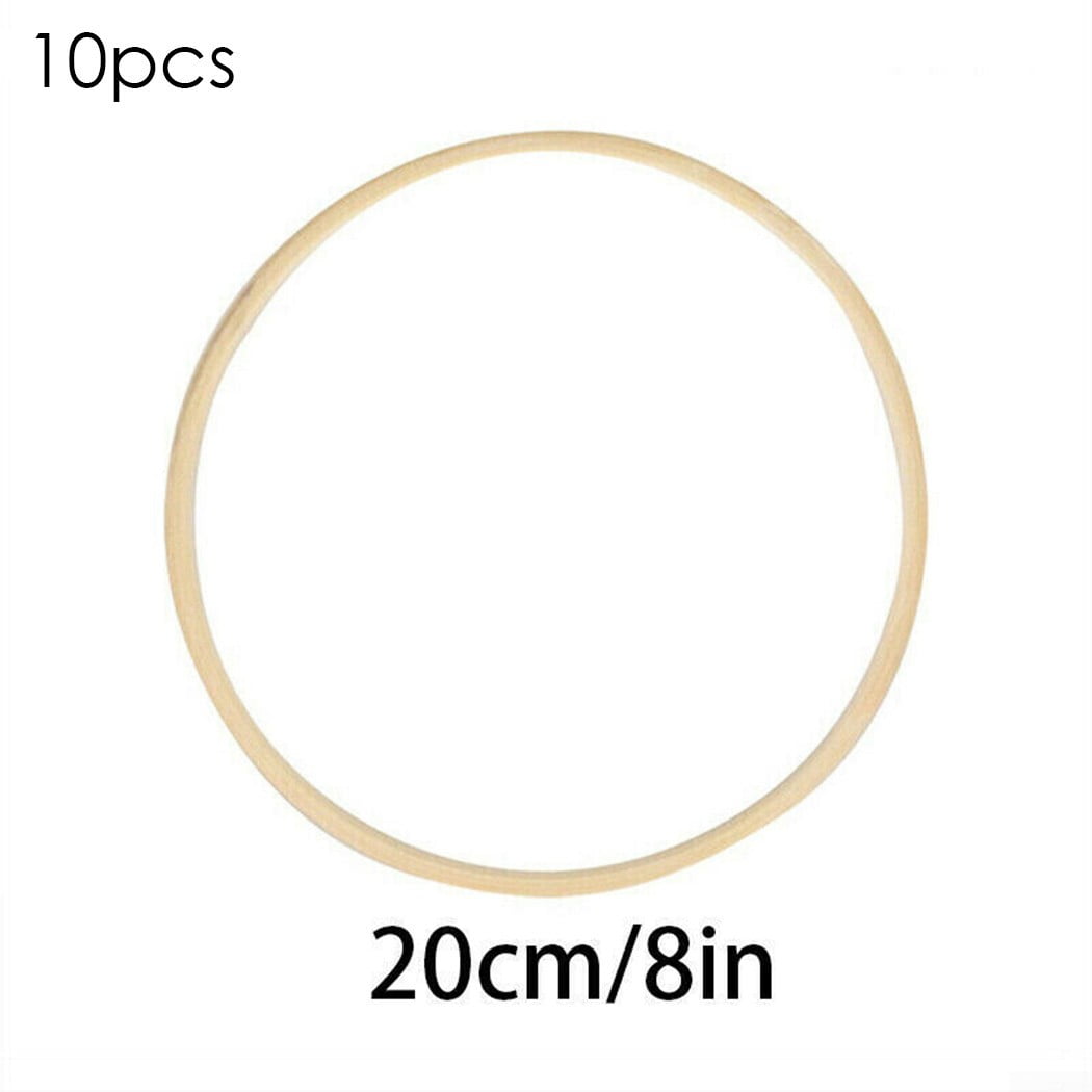 Details about   Bamboo Circle Hoops Rings DIY Dream Catcher Craft Floral Wreath Wedding Decor US 