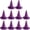 purple, variant on Hsqqdc 10 Piece Mini Felt Witch Hats, Bottle Topper Decor for Halloween Party, Purple, 9x6.5 cm, 10 Pieces