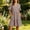 Brown plus size boho dress a1, variant on Uscallm Women Plus Size V Neck Short Sleeve Ruffle Plaid Boho Mini Dresses A-Line Casual Travel Dresses for Summer, Black 3XL