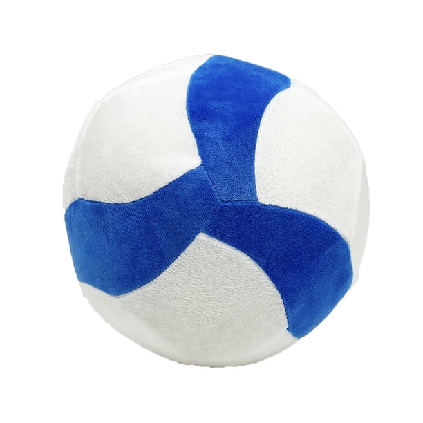 Pelota de voleibol de peluche de 19,9 cm, suave, para niños; manta acogedora para el dormitorio; deportes de interior y exterior para niños y niñas ( / Amarillo